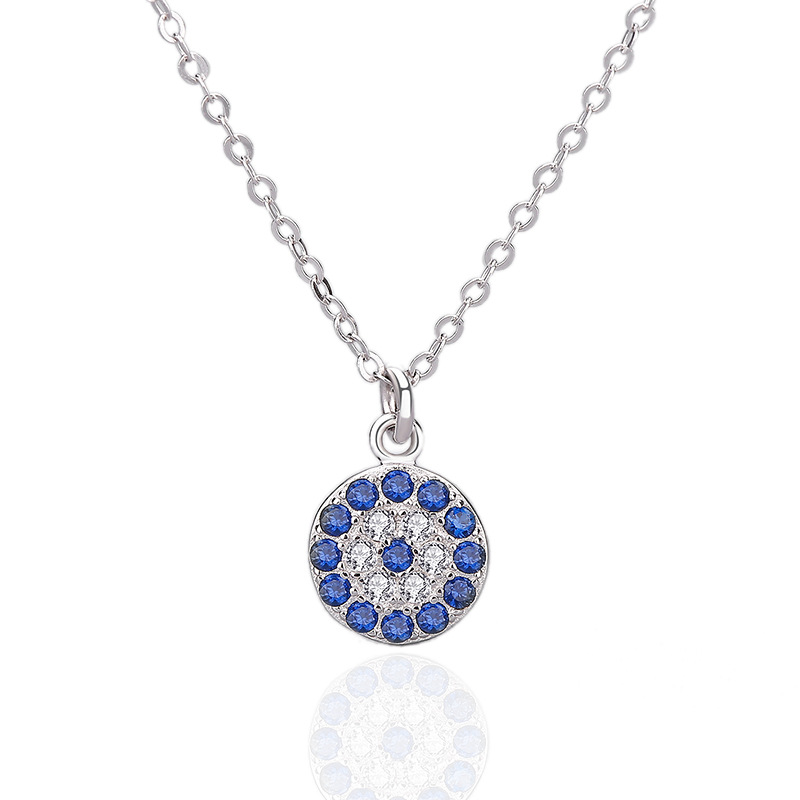 Hot Selling 925 Sterling Silver Evil Eye Necklace