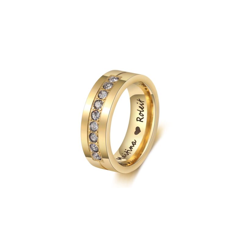 VVS Diamond 18 k Gold Ring - Engagement - Wedding Diamond Ring for Men and Women