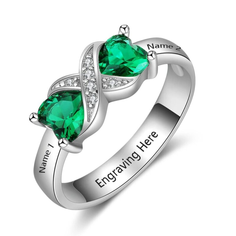 VVS Diamond 18 k Natural Emerald Customised Ring - Engagement - Wedding Diamond Ring