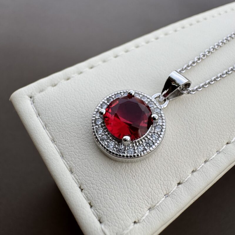 Pure 925 silver AAA Zircon Stone Necklace for women