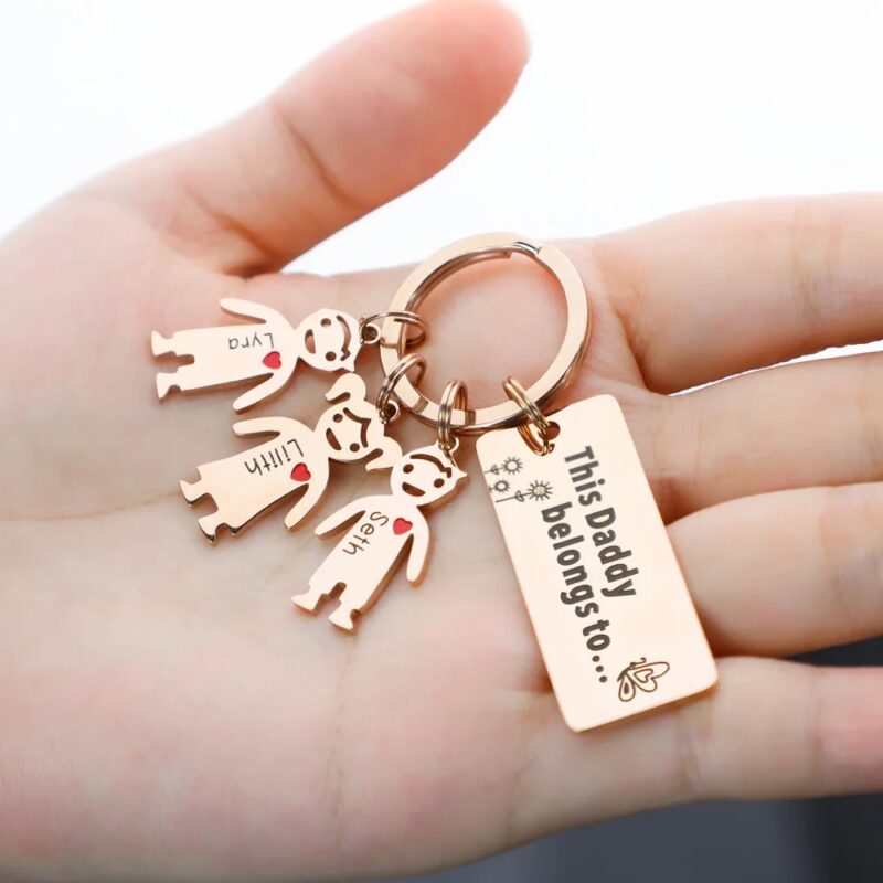 Customized Family Keychain with Special Names