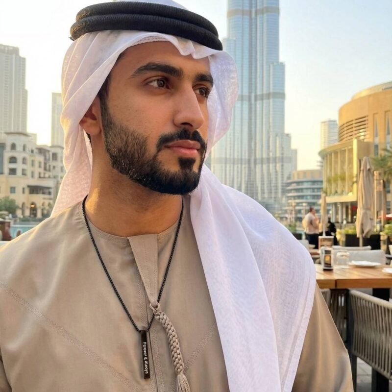 Name Necklace Arabic and English - Waterproof - Bar Pendant-Engrave Name, Anniversary Gift - Foxmer