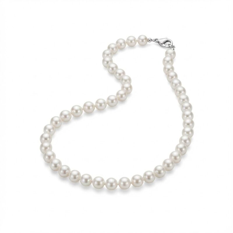 AAAA+ Natural Freshwater Pearl Necklace for Women - 925 Sterling Silver Clasp Luxury Jewelry